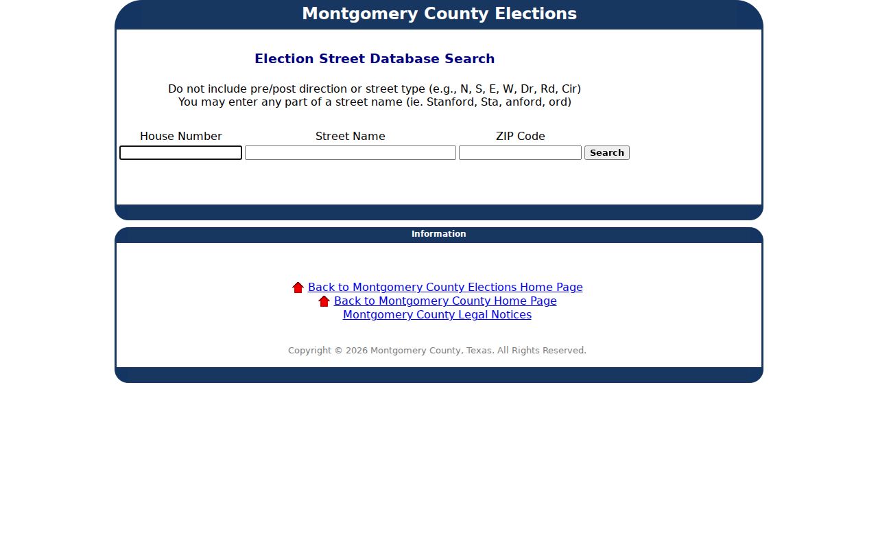 Conroe street directory voter street search